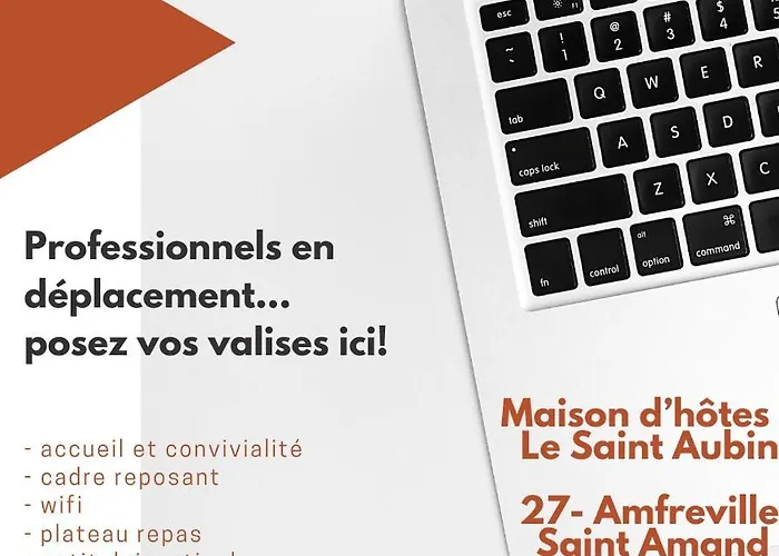 Guest house Le Saint Aubin- Maison D Hotes Dans Ce Monastere Du 16 Siecle Amfreville-la-Campagne